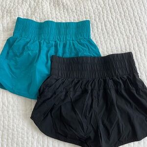 JoyLab Black and Blue Athletic Shorts with Quick-Dry Fabric set of 2 size small